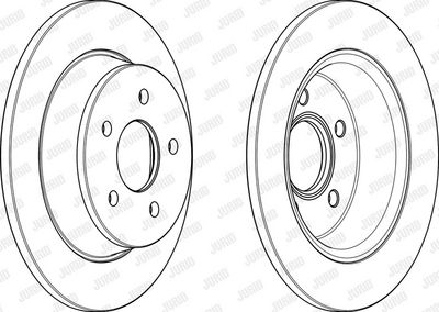 BREMSSCHEIBE JURID 562655JC 1