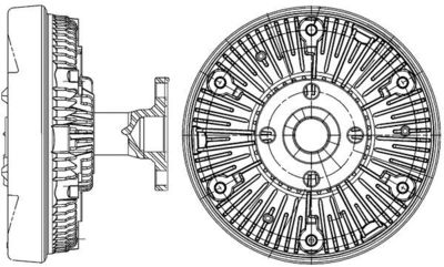 Koppeling, radiateurventilator - CFC235000P - MAHLE