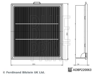 LUFTFILTER BLUE PRINT ADBP220063 2