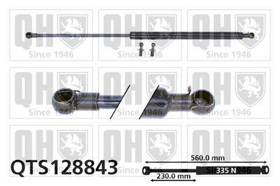 Газовая пружина, крышка багажник QUINTON HAZELL QTS128843 для NISSAN PRIMERA