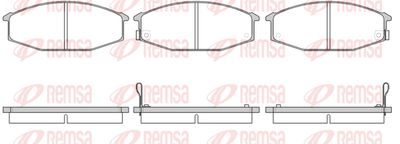 Комплект тормозных колодок, дисковый тормоз REMSA 0115.02 для NISSAN URVAN