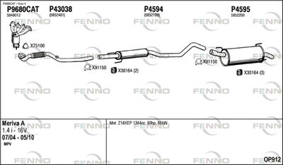 Układ wydechowy FENNO OP912