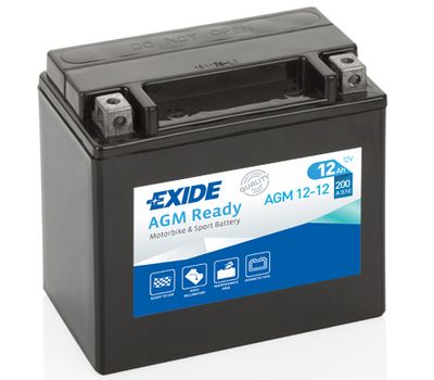 Стартерная аккумуляторная батарея EXIDE AGM12-12 для HARLEY-DAVIDSON V-ROD