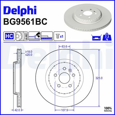 спирачен диск DELPHI