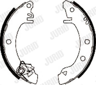 Комплект тормозных колодок JURID 361310J для FORD SIERRA