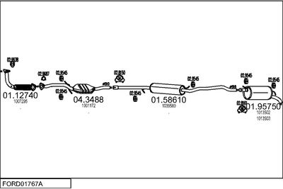 SISTEM DE ESAPAMENT MTS FORD01767A004715