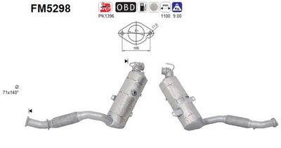 FILTRU FUNINGINE/PARTICULE SIST.DE ESAPAMENT