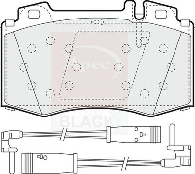 APEC Brake Pad Set, disc brake PAD1535B