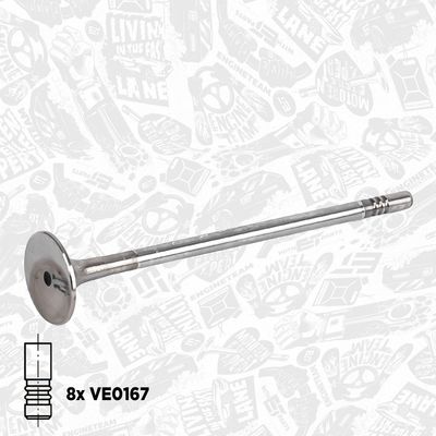 Sada ventilů, sací/výfukový ventil ET ENGINETEAM VS0035