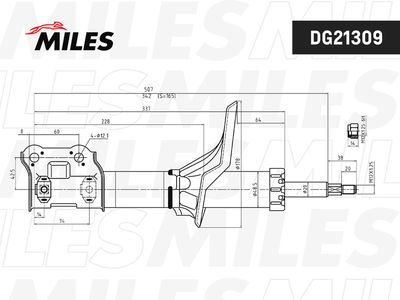 Амортизатор MILES DG21309 для HYUNDAI MATRIX