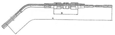 Håndbremsekabel METZGER 10.4132