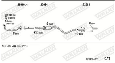 ABGASANLAGE WALKER DCK004351