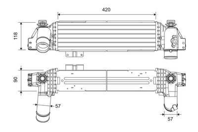 LADELUFTKüHLER VALEO 822946