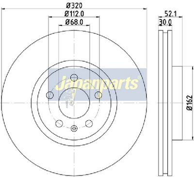 JAPANPARTS Тормозной диск