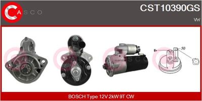 Стартер CASCO CST10390GS для VW CRAFTER