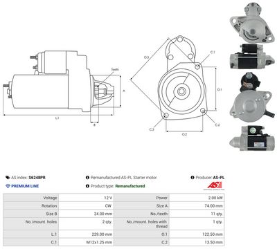 STARTER AS-PL S6248PR 4