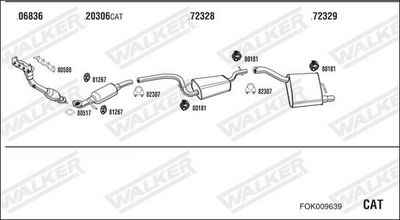 Изпускателна система WALKER FOK009639