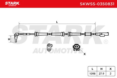 датчик, обороти на колелото STARK SKWSS-0350831