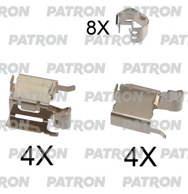 Комплектующие, колодки дискового тормоза PATRON PSRK1104 для TOYOTA AURIS