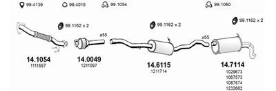 SISTEM DE ESAPAMENT ASSO ART3608