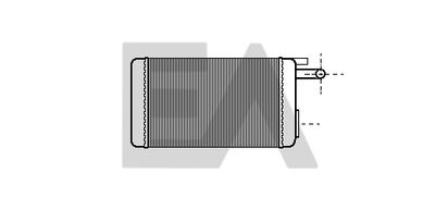 Теплообменник, отопление салона EACLIMA 45C25014 для ALFA ROMEO GTV