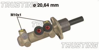 Главный тормозной цилиндр TRUSTING PF592 для LANCIA Y