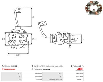 Vorschau Halter, Kohlebürsten Ansicht 2