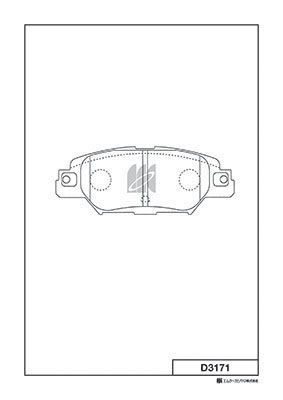 Комплект тормозных колодок, дисковый тормоз MK Kashiyama D3171 для MAZDA CX-5