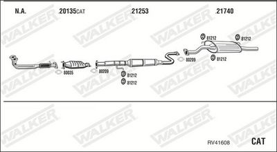 Изпускателна система WALKER RV41608