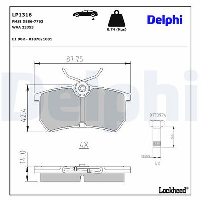 SET PLACUTE FRANA FRANA DISC DELPHI LP1316 2