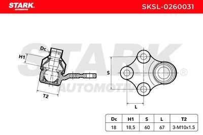 Шарнири STARK SKSL-0260031