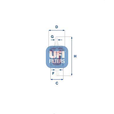Топливный фильтр UFI 31.027.00 для NISSAN TRADE