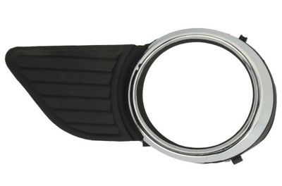 Voorbumper afdekking Voor Links (met mistlampgaten, plastic, chroom/zwart) past: TOYOTA SIENNA 02.10-06.17