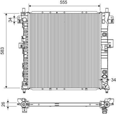 RADIATOR RACIRE MOTOR VALEO 701425