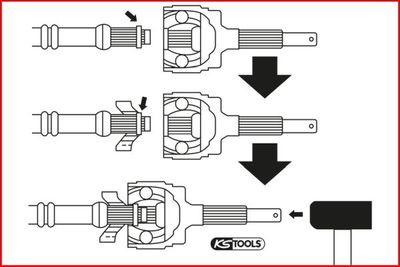 Biztosító gyűrű szerszám KS TOOLS 150.1840