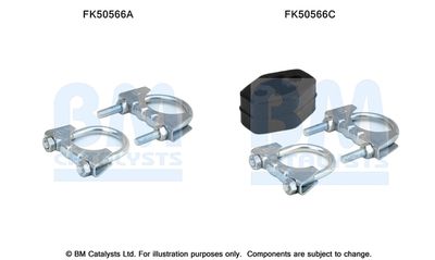 Zestaw montażowy, rura wydechowa BM CATALYSTS FK50566