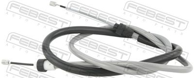 Тросик, cтояночный тормоз FEBEST 02100-D10 для RENAULT DUSTER