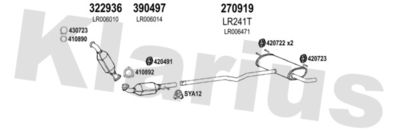 Układ wydechowy KLARIUS 090363E