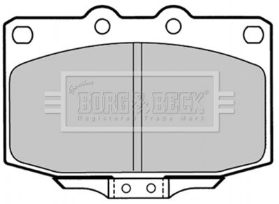 Комплект тормозных колодок, дисковый тормоз BORG & BECK BBP1323 для MAZDA RX-7