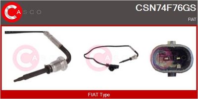 SENZOR TEMPERATURA GAZE EVACUARE