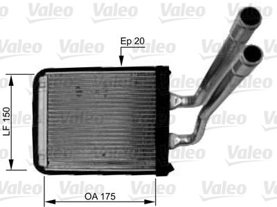 VALEO 812436 Радіатор пічки для KIA (Киа)