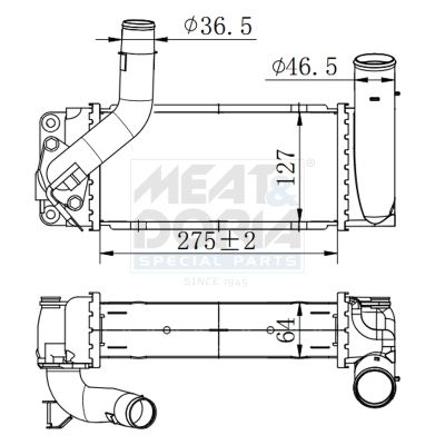 INTERCOOLER COMPRESOR MEAT & DORIA 995136