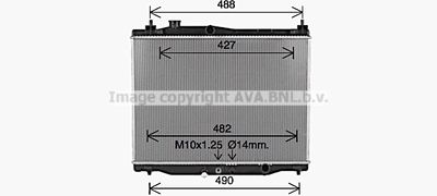 AVA QUALITY COOLING HD2320 Радиатор охлаждения двигателя для HONDA JAZZ