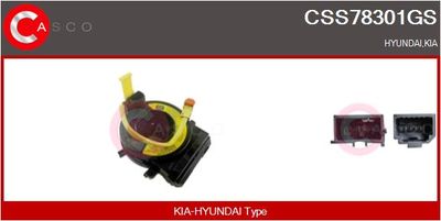 Датчик угла поворота CASCO CSS78301GS для HYUNDAI SOLARIS