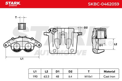 спирачен апарат STARK SKBC-0462059