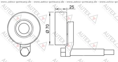 ROLA INTINZATOR CUREA TRANSMISIE AUTEX 654238 1