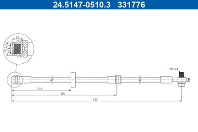 Brake Hose 24.5147-0510.3