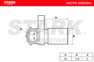 импулсен датчик, колянов вал STARK SKCPS-0360104