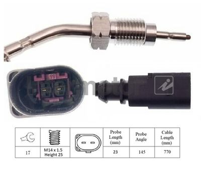 Sensor, exhaust gas temperature Intermotor 27002