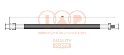 Тормозной шланг IAP QUALITY PARTS 708-12056 для MITSUBISHI OUTLANDER